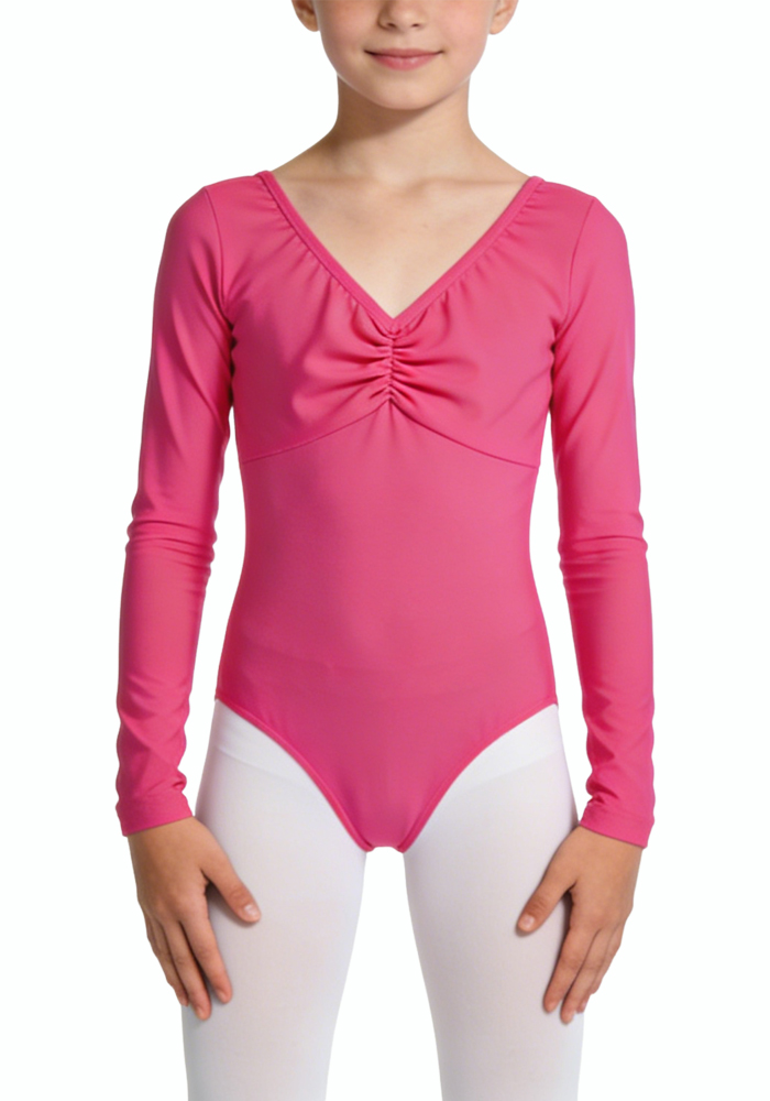 sweet-pleated-decoration-long-sleeves-dance-leotard