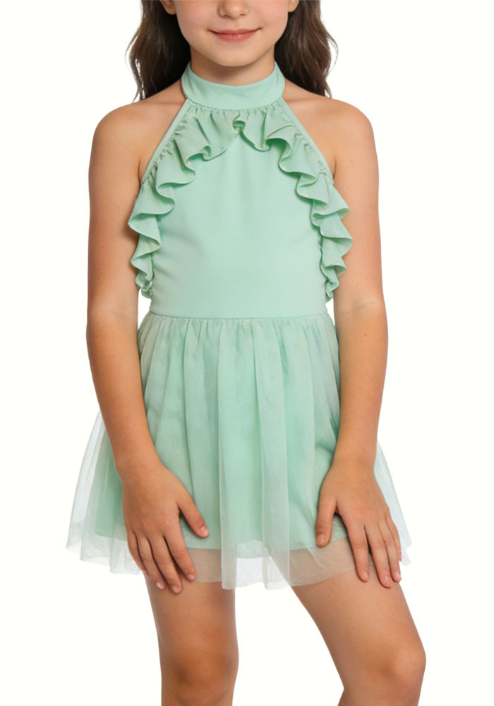 ruffled-neckline-tulle-skirt-girls-holiday-dress
