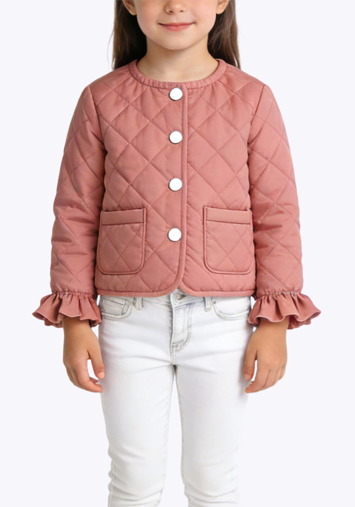 casual-crew-neck-buttoned-girls-coat
