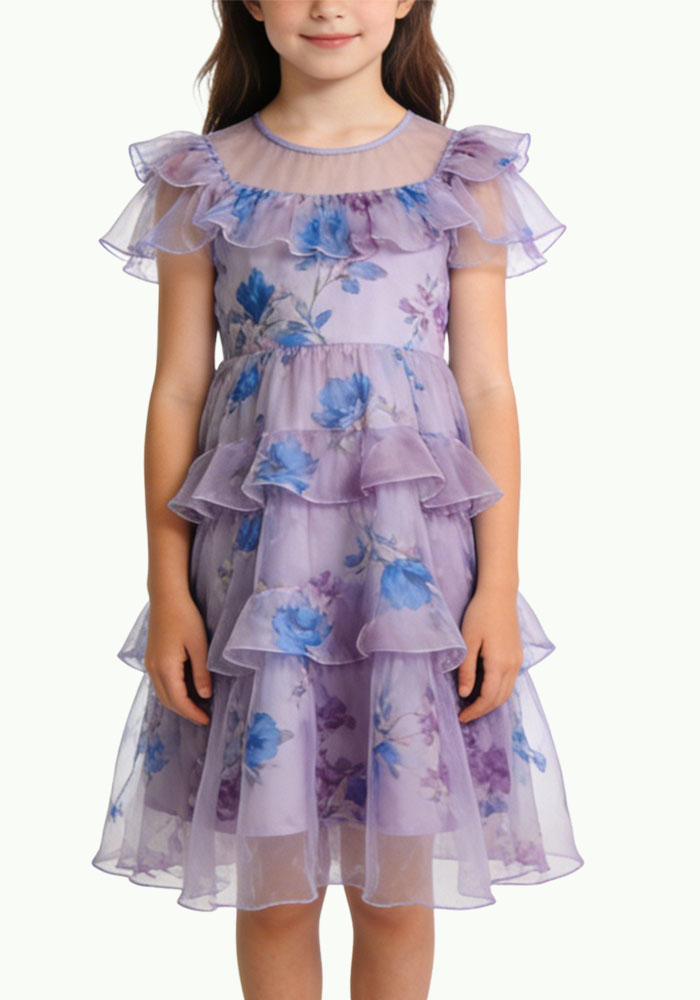 floral-print-girls-party-dress