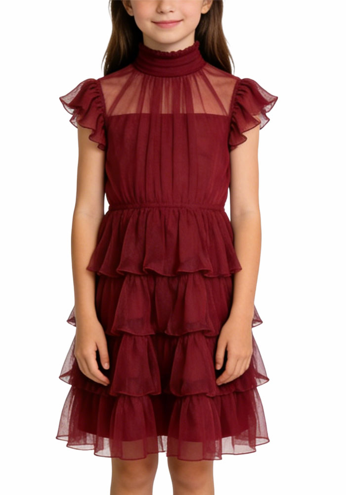 exquisite-high-collar-girls-dress-fashion-elegant