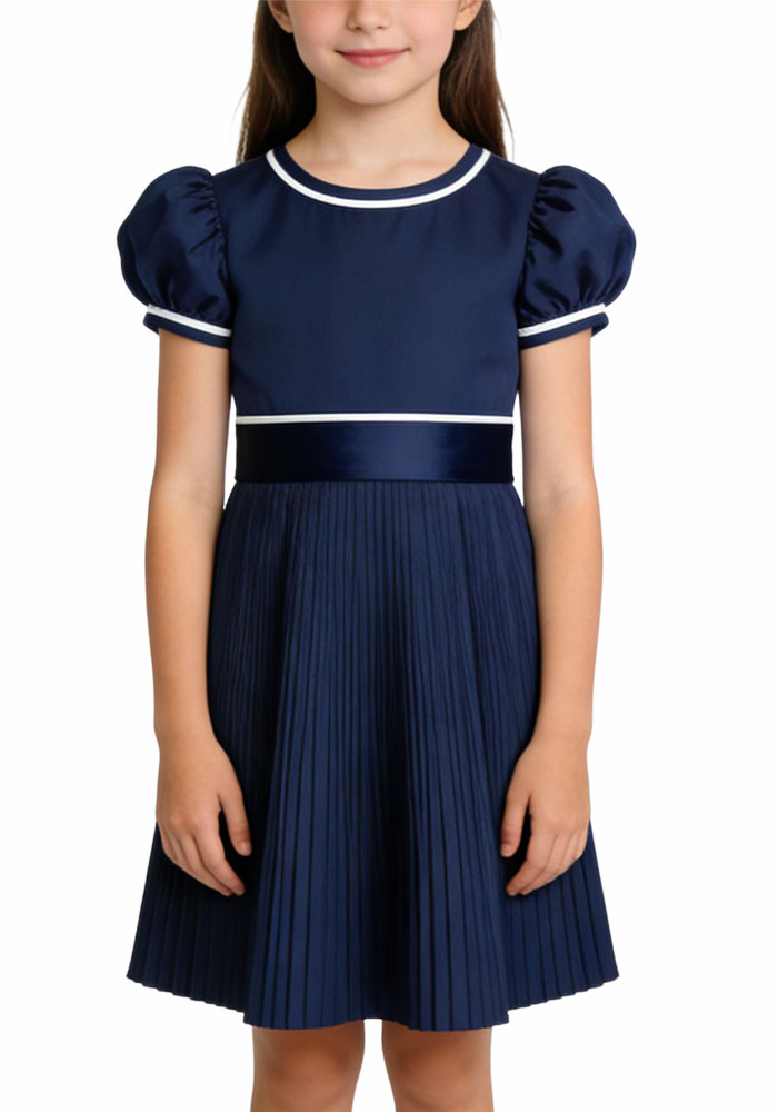 elegant-color-block-edging-girls-party-dress