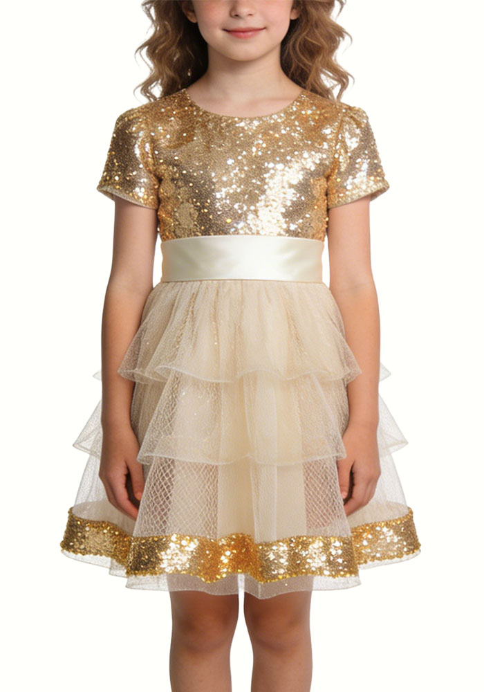 shiny-sequin-waist-girls-banquet-dress